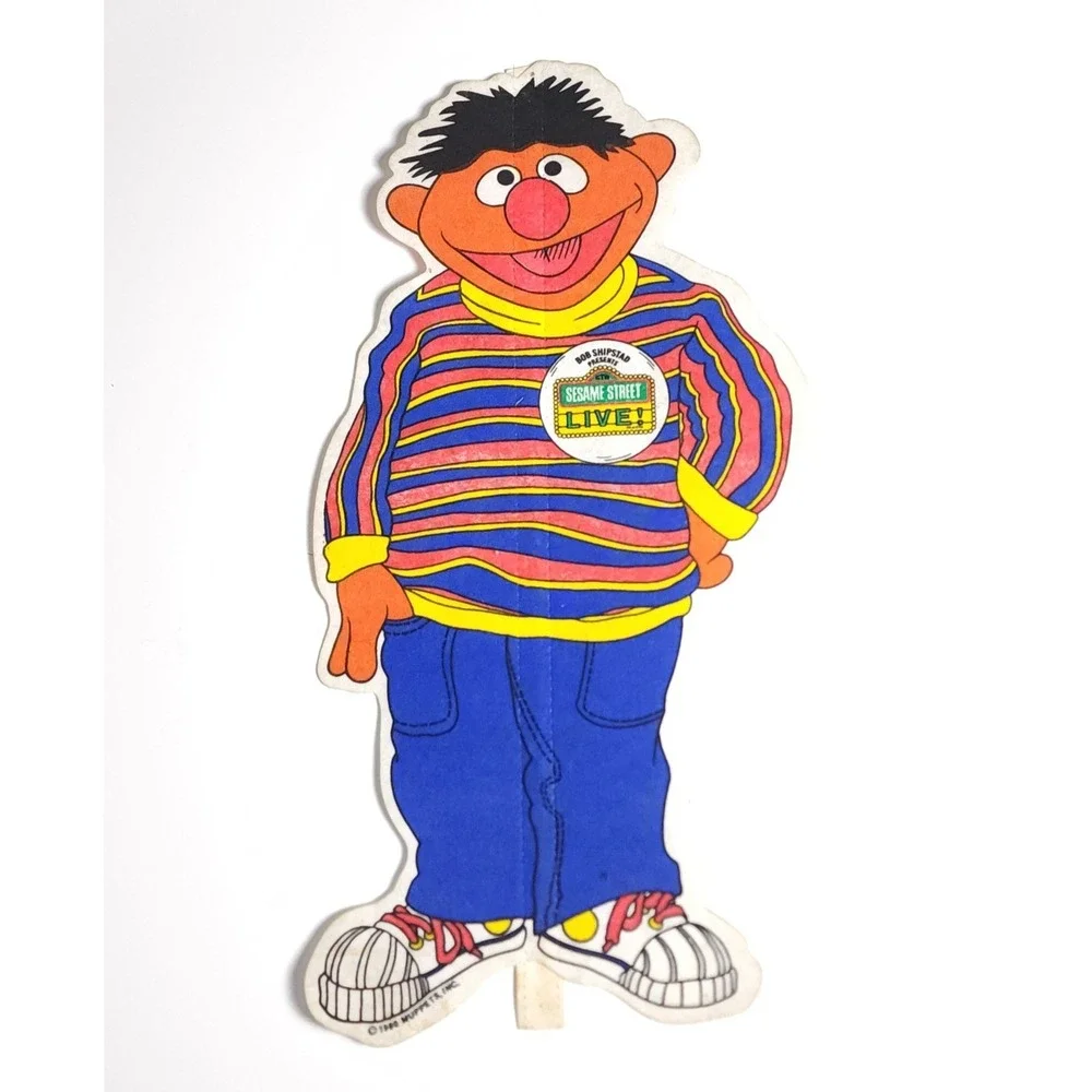Vintage Sesame Street Felt Pennant‎ Lot 1980's